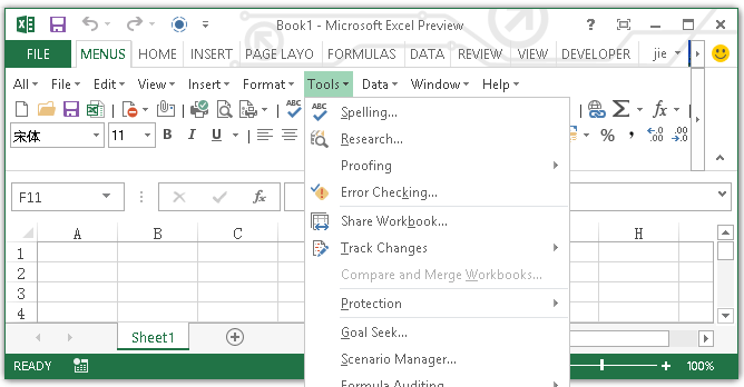 microsoft word for mac 2016 how to show menu bar